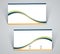 Business card, simple template with stripes