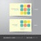 Business card square abstract background design layout template,
