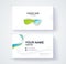 Business card template for corporate. Modern template card.