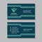 Business card template with logo - concept design. Progress strategy sign. Growth market visit card brand. Vector illustration.