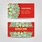 Business card template. Mandala with many details.
