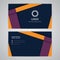 Business Card Template Mockup Abstract Modern Design Vector Graphic EPS10