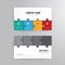 Business card template modern abstract jigsaw concept.