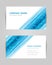 Business card template water flow blurred particles innovation branding identification vector