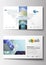 Business card templates. Cover design template, easy editable blank, abstract flat layout. DNA molecule structure