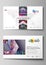Business card templates. Easy editable layout, abstract vector design template.