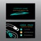 Business card vector background,car salesman