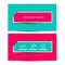 Business Card Vector Retro Simple Layout