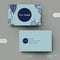 Business card vector template with grapes ornament background