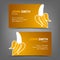 Business card yellow banana