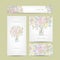 Business cards collection, floral bouquet design