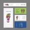 Business cards design, foot massage reflexology