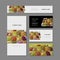 Business cards design, fruit market sketch