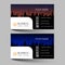 Business cards design two color on the gray background. Inspired by building structures. Contact cards for company. Vector illustr