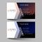 Business cards design two color on the gray background. Inspired by building structures. Contact cards for company. Vector illustr