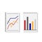 Business chart information vector icon