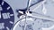 Business clock face arrow running in time extreme macro close up, moving fast seconds hand. Very close hand watch face with