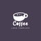 Business coffe chat icon symbol logo design vector