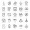 Business and Commerce line Outline Icons Pack
