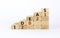 Business concept of 2021 new year ideas. Wooden blocks with words `Ideas 2021`. Beautiful white background, copy space. 2021 new