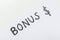 Business concept of annual bonus for employee reward