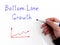 Business concept about Bottom-Line Growth with inscription on the piece of paper