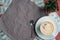 Business concept with coffee, money, cactus and fabric on pink wooden table