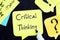 Business concept about Critical Thinking with inscription on the page