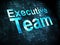 Business concept: Executive Team on digital