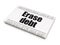 Business concept: newspaper headline Erase Debt