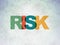 Business concept: Risk on Digital Data Paper background