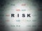 Business concept: Risk on Digital Data Paper background