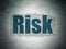 Business concept: Risk on Digital Data Paper background