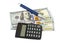 Business concepts. money with calculator