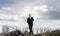 Business conceptual image of businessman in ruins