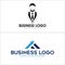 Business consulting chart arrow logo design