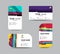 Business contact card template design. contrast color design. ve