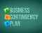 Business contingency plan and post