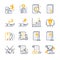 Business Contract Agreement icons