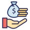 Business, contribution .  Vector icon which can easily modify or edit