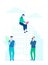 Business cooperation - flat design style colorful illustration
