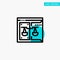 Business, Copyright, Court, Digital, Law turquoise highlight circle point Vector icon