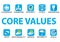 Business Core Values Concept