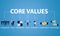 Business Core Values Concept