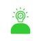 business creative idea solutions green icon