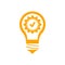 business creative idea solutions orange icon