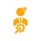 business creative solutions orange icon