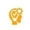 business creative solutions orange icon