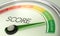 Business Credit Score Gauge Concept, Excellent Grade