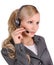 Business customer support female operator